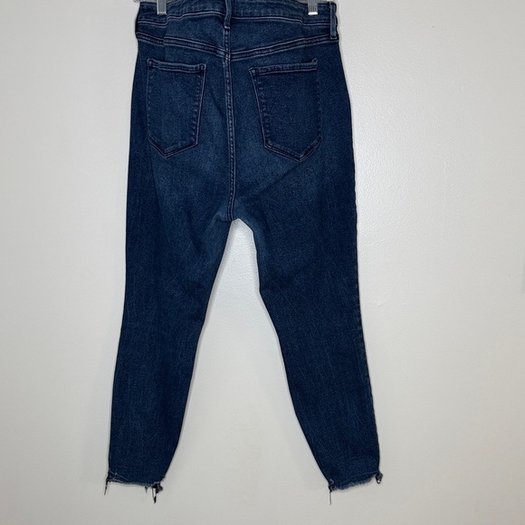 Old Navy Rockstar Super Skinny Mid-Rise Ankle Jeans Stretch Midnight Blue Denim - Picture 7 of 13